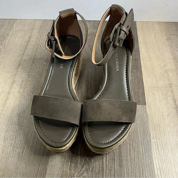 NWOT Marc Fisher Zako Suede Espadrille 6W - Picture 5 of 8